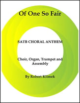 Of One So Fair SATB choral sheet music cover